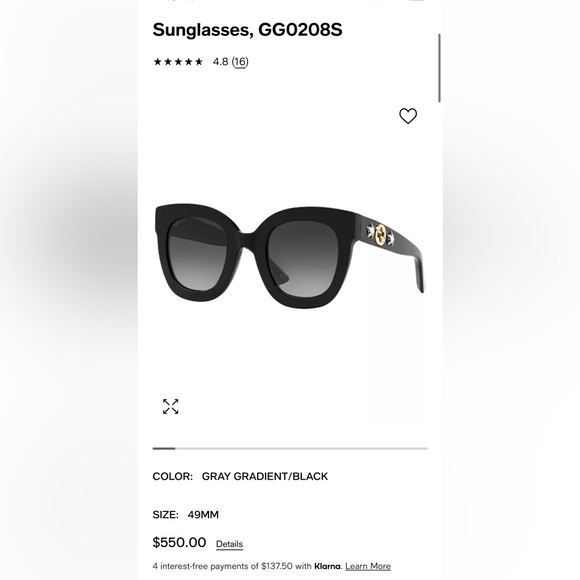 Gucci Original Sunglasses used like new - Picture 5 of 7